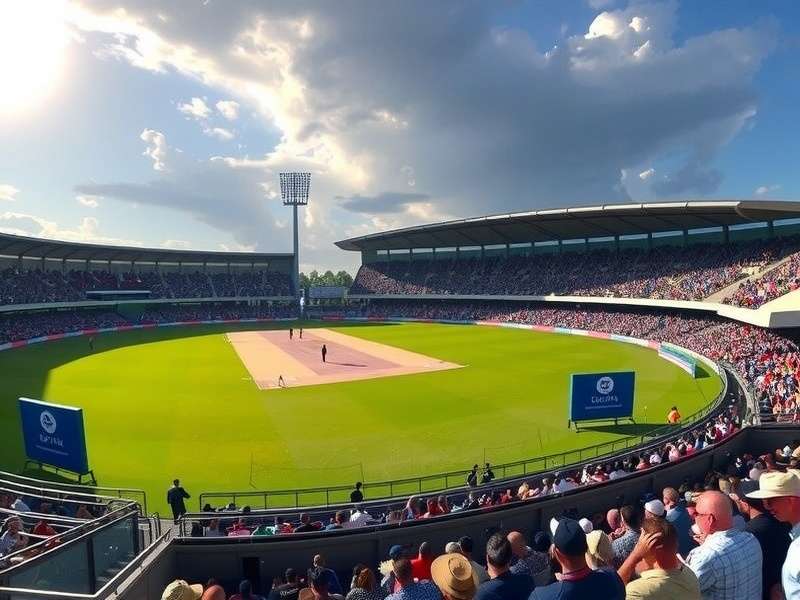 Eden Gardens stadium in VR Cricket Elite Clash, showing the famous galleries and crowd