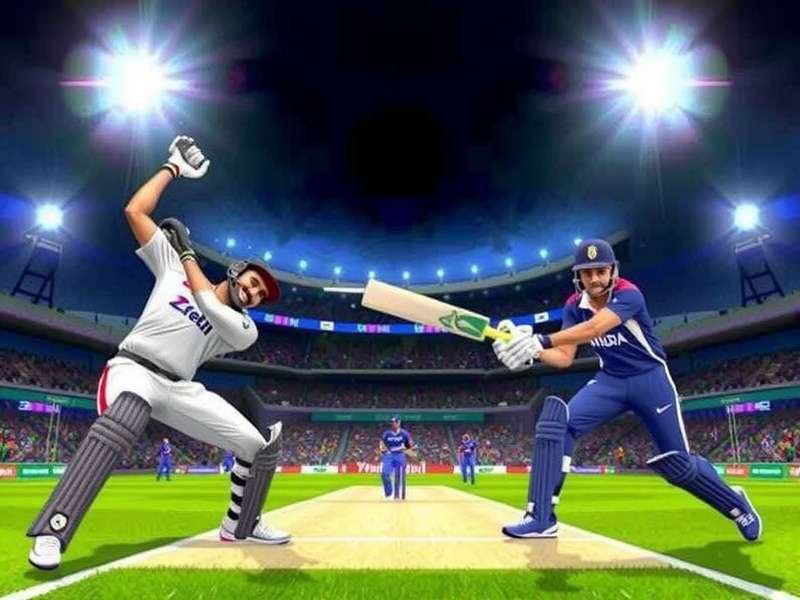 Indian YouTuber streaming VR Cricket Elite Clash gameplay